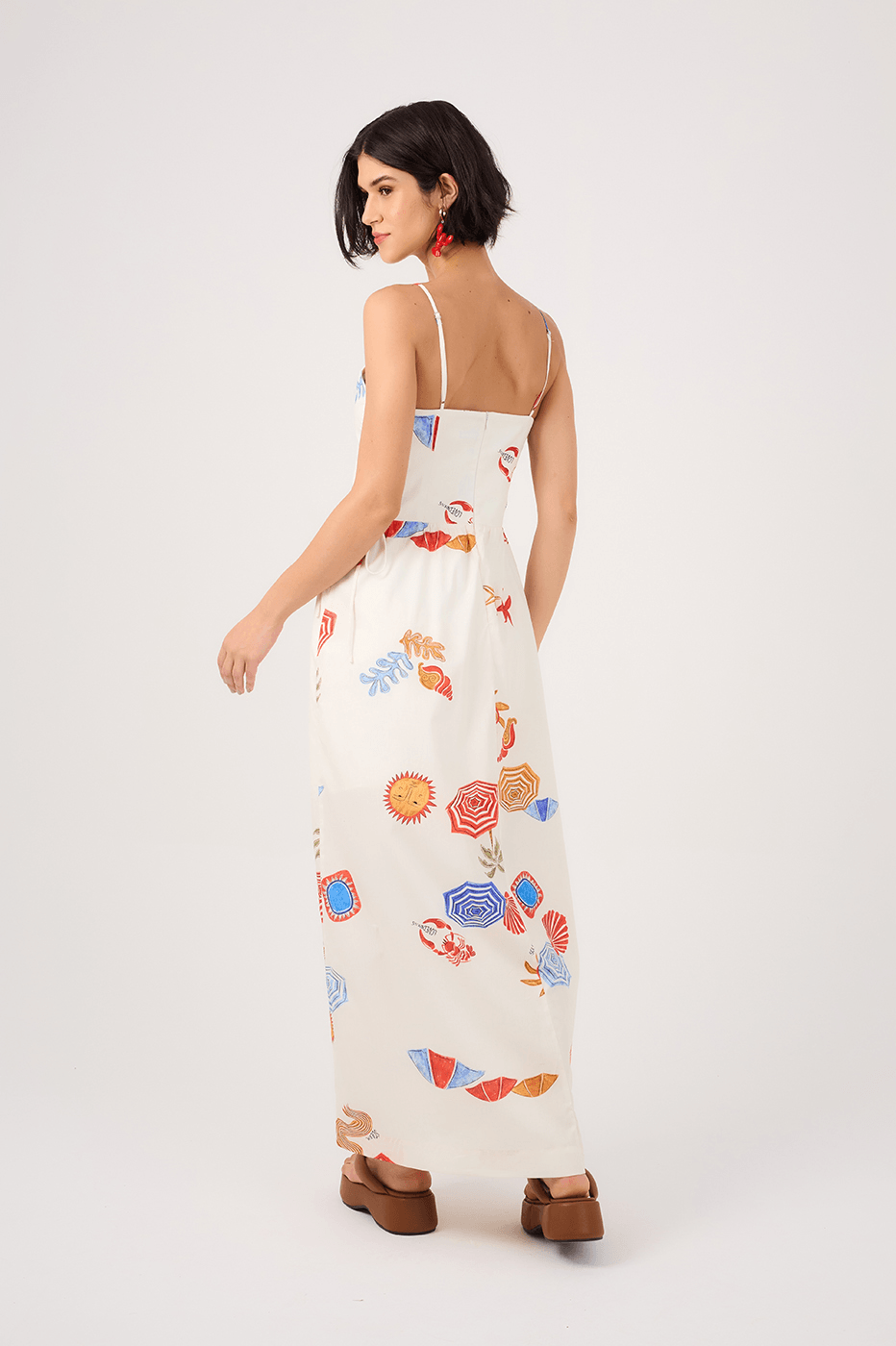 Cropped Sol Print Dress