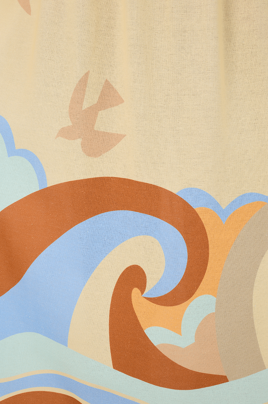 Midi Linen Sossego Print Dress