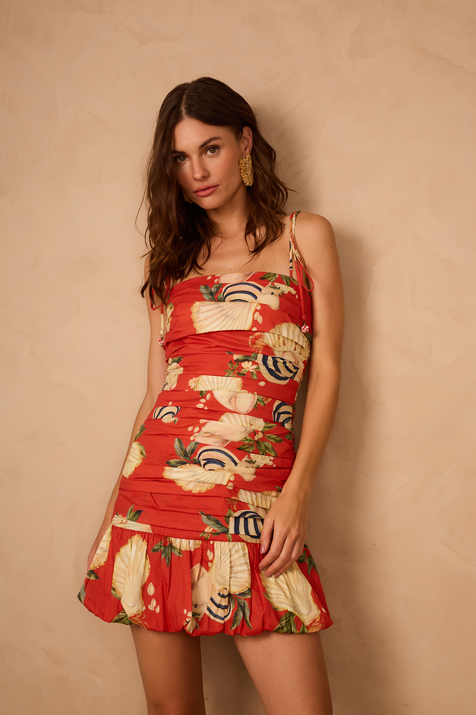 Sea Shell Print Bubble Dress