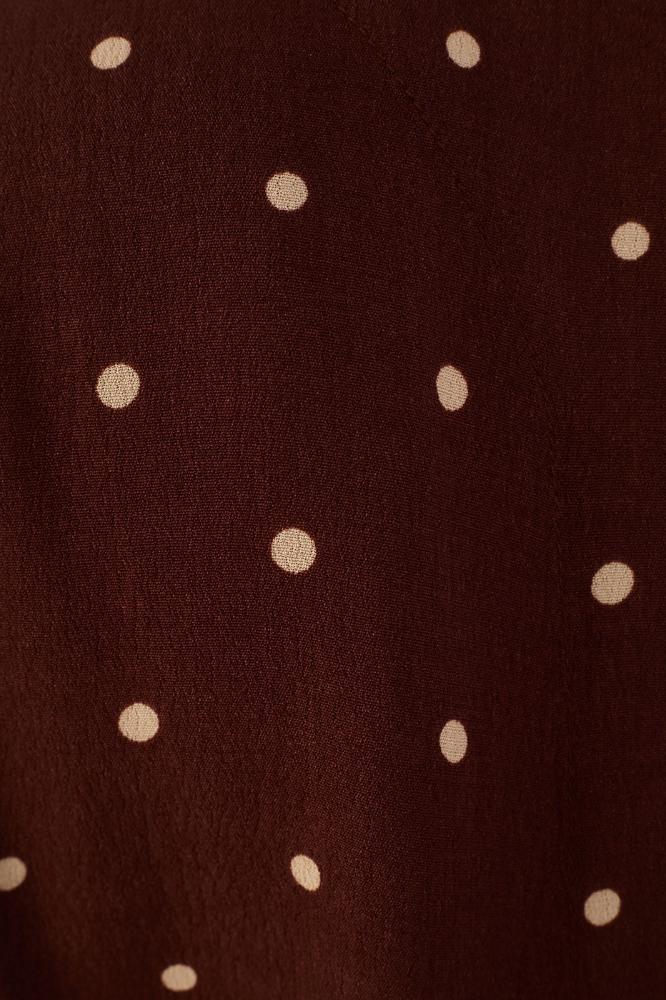 Brown Noite Wrap Crepe Mini Dress