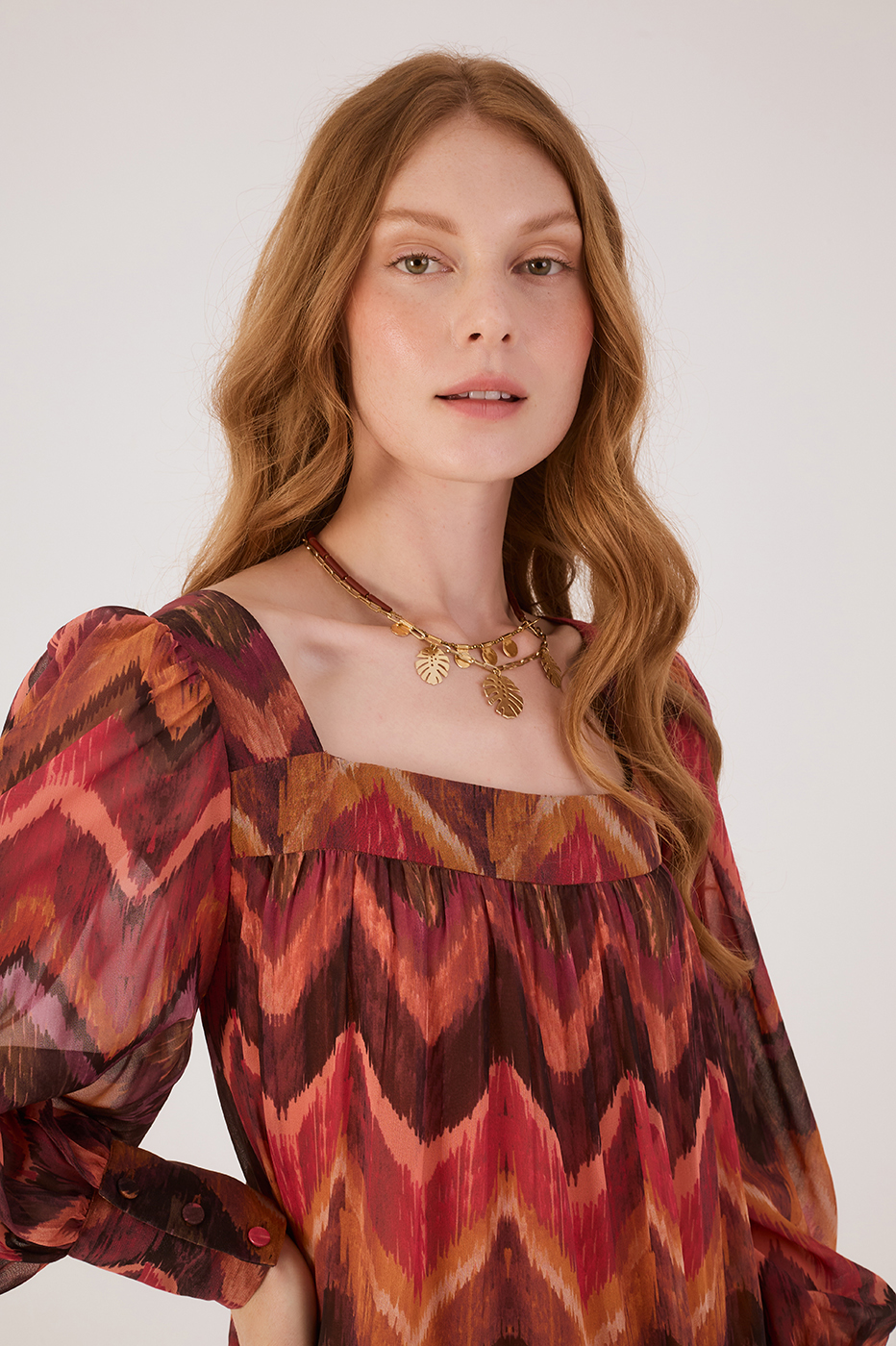 Ikat Print Dress