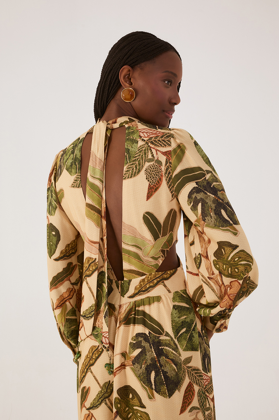 Tropikat Print Dress