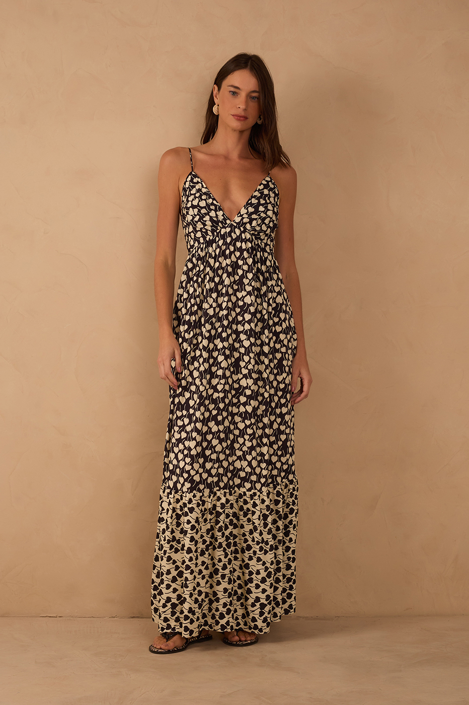 Long Amor Perfeito Print Dress