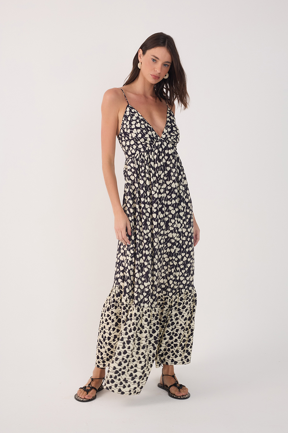 Long Amor Perfeito Print Dress