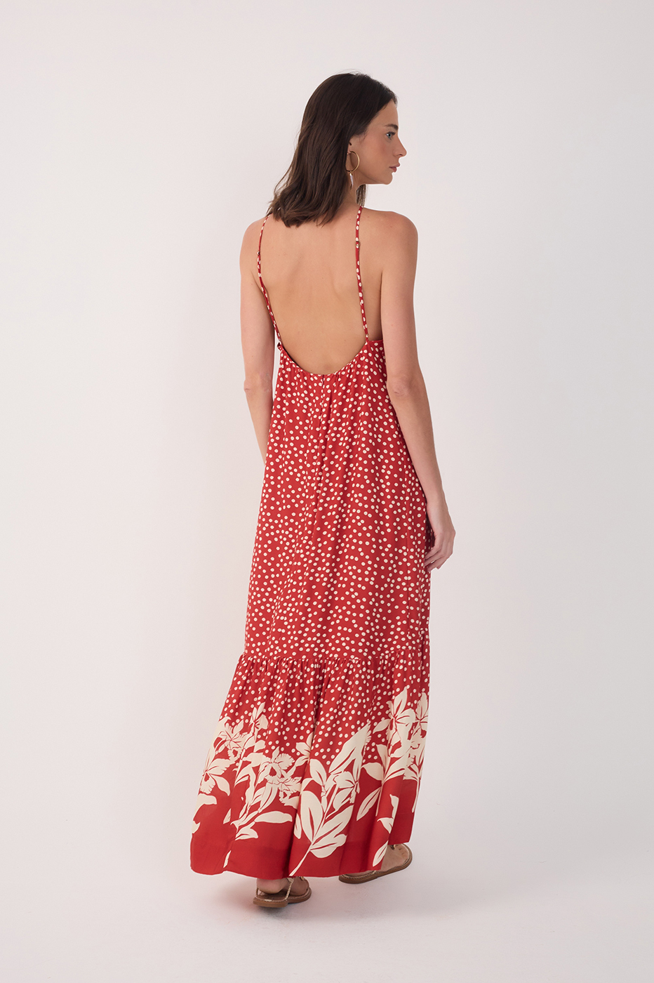 Long Encanto Floral Print Dress