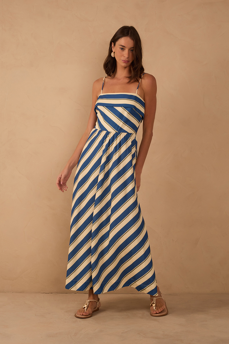 Cropped Mar¨¦ Listrada Print Dress