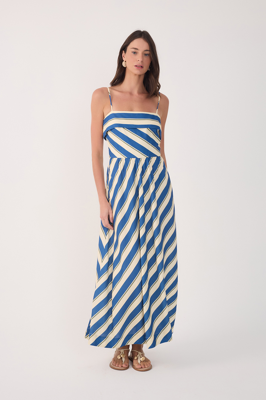Cropped Mar¨¦ Listrada Print Dress