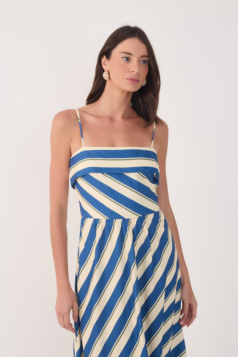 Cropped Mar¨¦ Listrada Print Dress