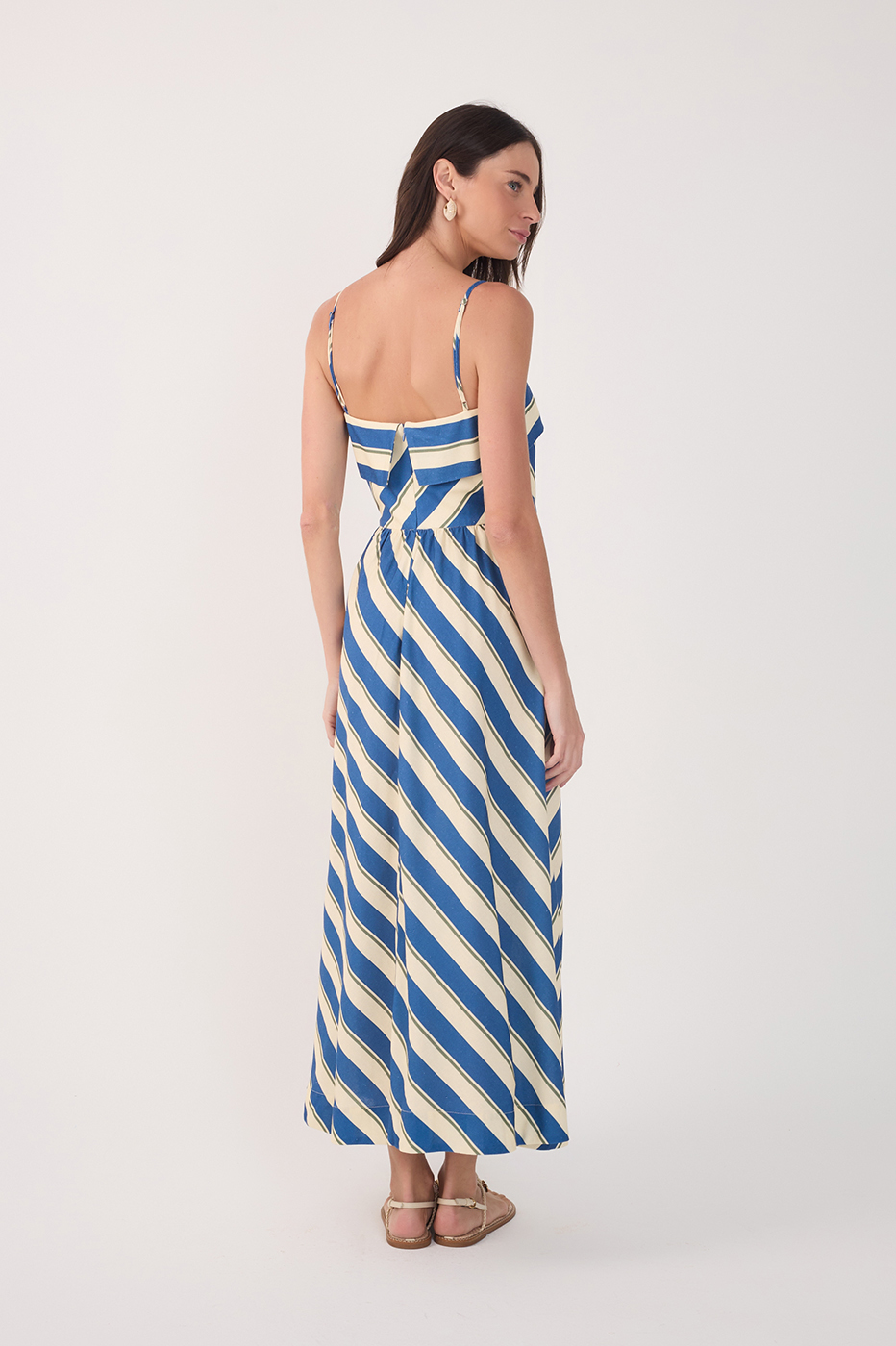 Cropped Mar¨¦ Listrada Print Dress