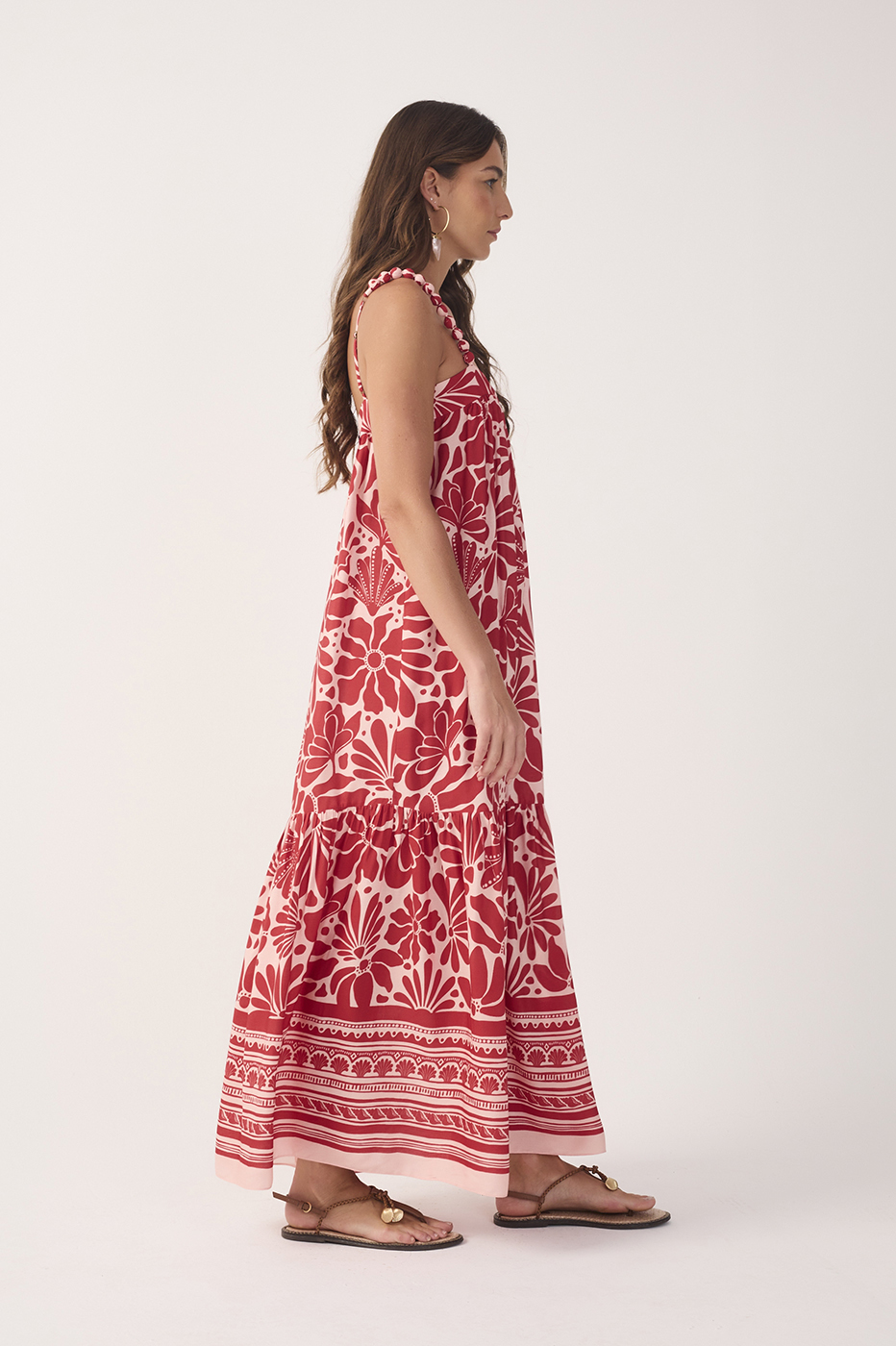 Cropped Flora Print Dress