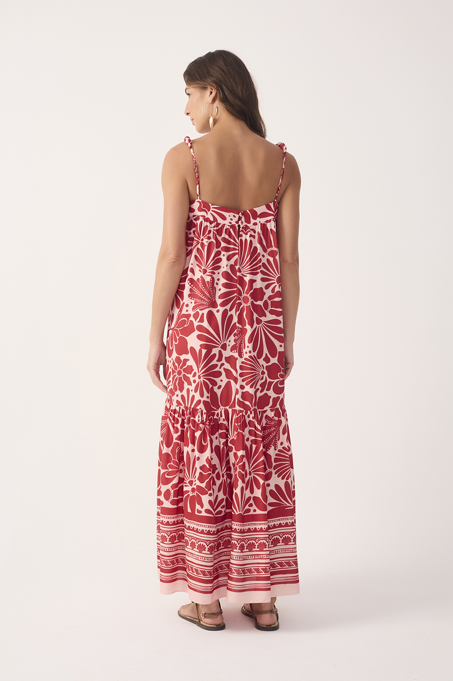 Cropped Flora Print Dress
