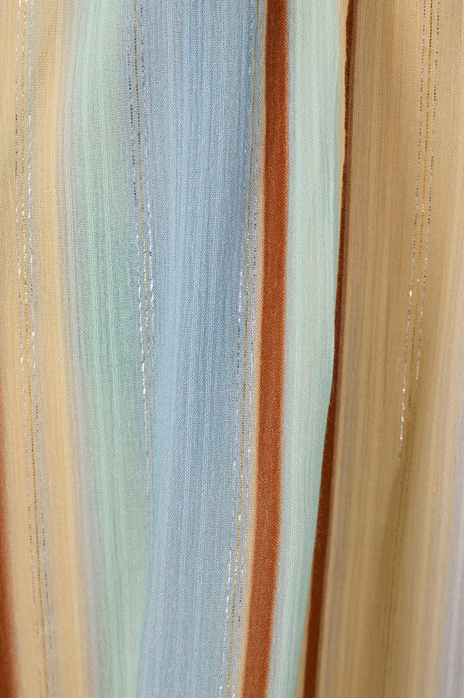 Multicolor Stripes C¨¦u One-Shoulder Lurex Mini Dress
