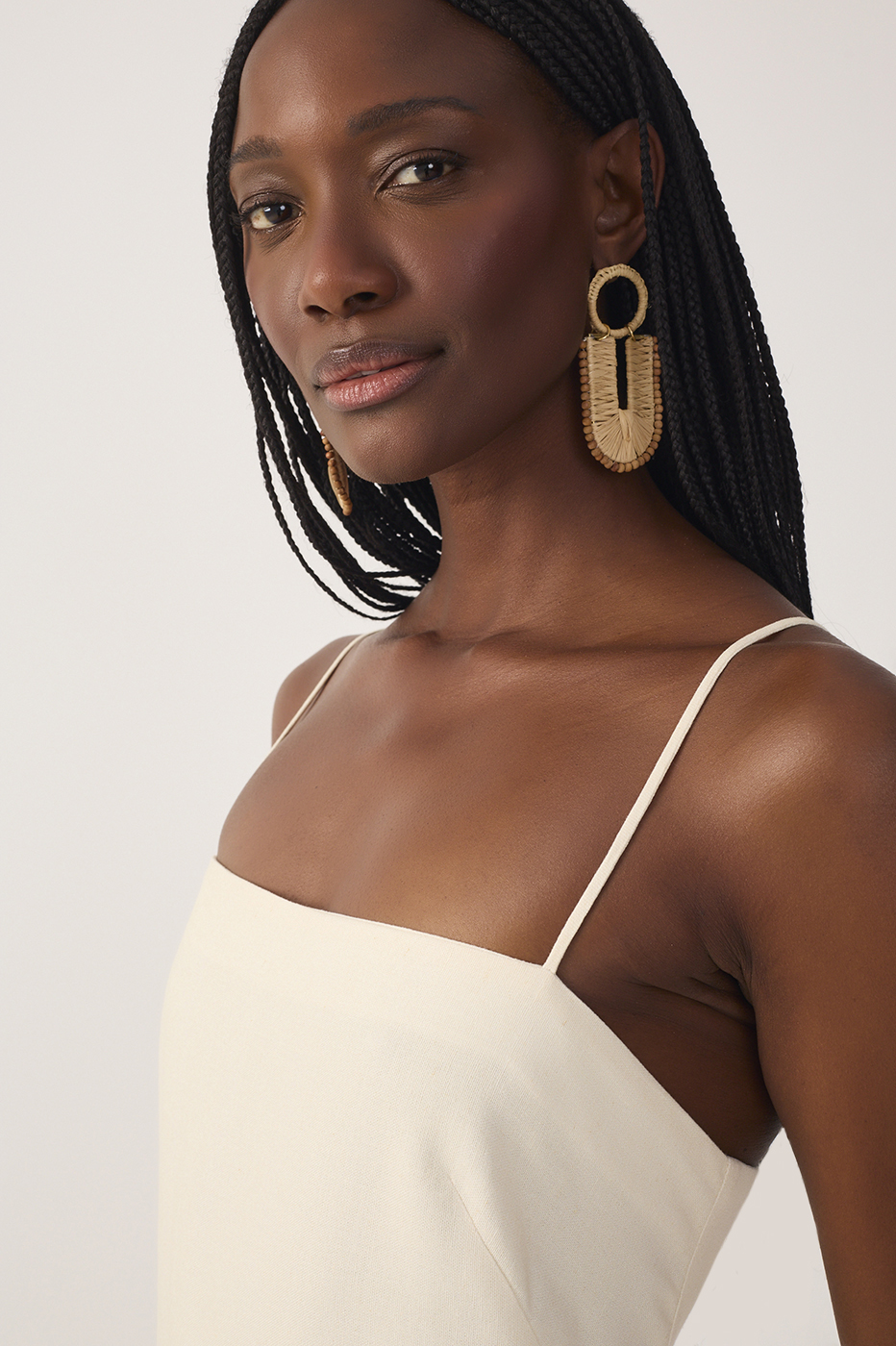 Off-White Flor Do Oceano Side Slit Maxi Dress