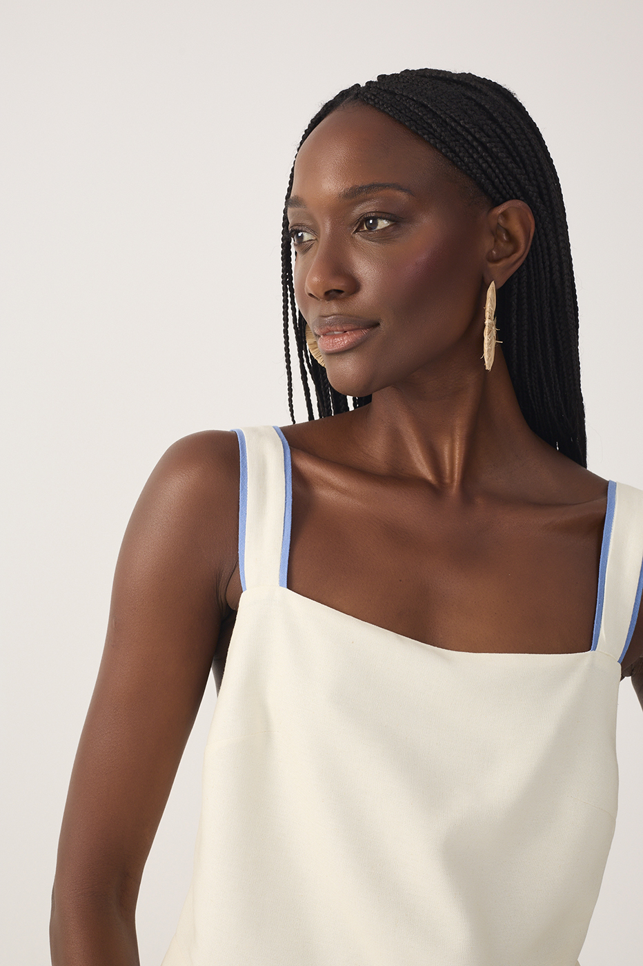Off-White Mergulho Top and Wrap Maxi Skirt Set