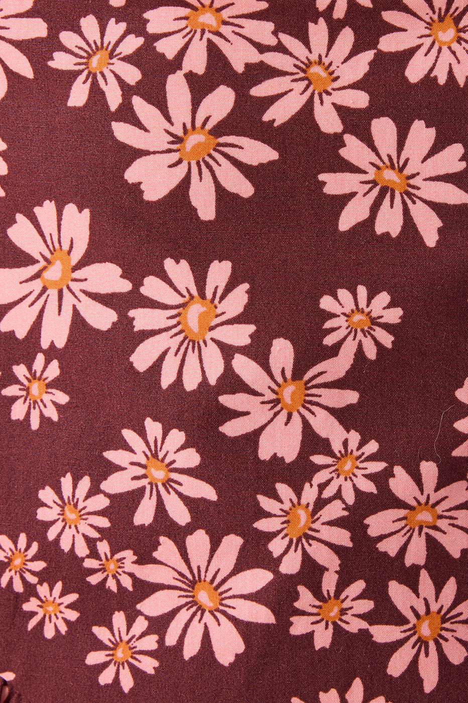 Burgundy Pink Margaridas Rosa Maxi Dress