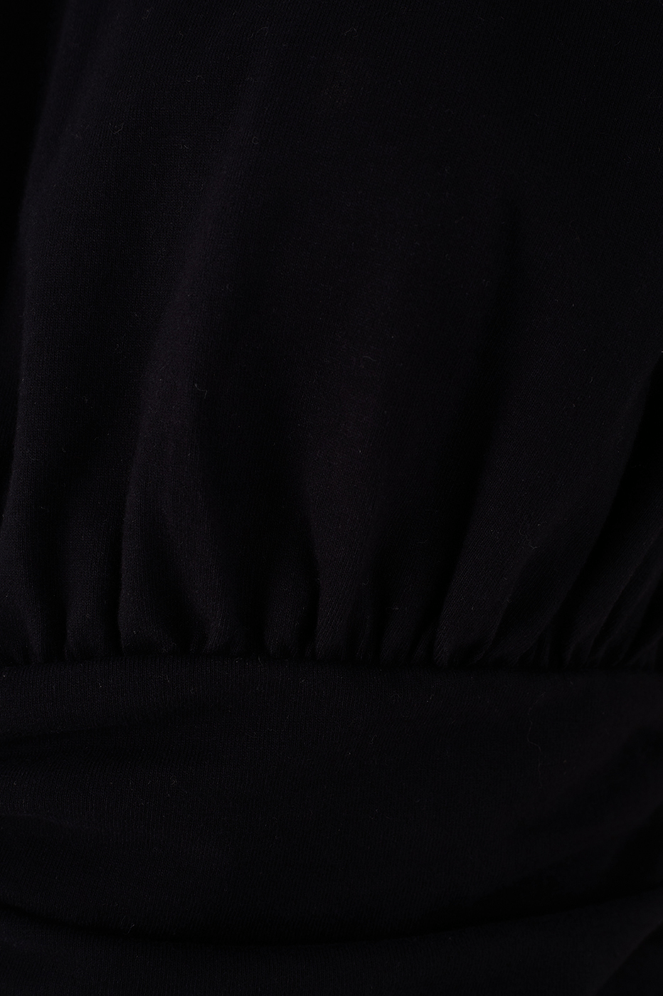 Padded Shoulders Shirred Mini Dress
