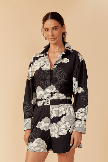 Tricoline Sky Print Shirt