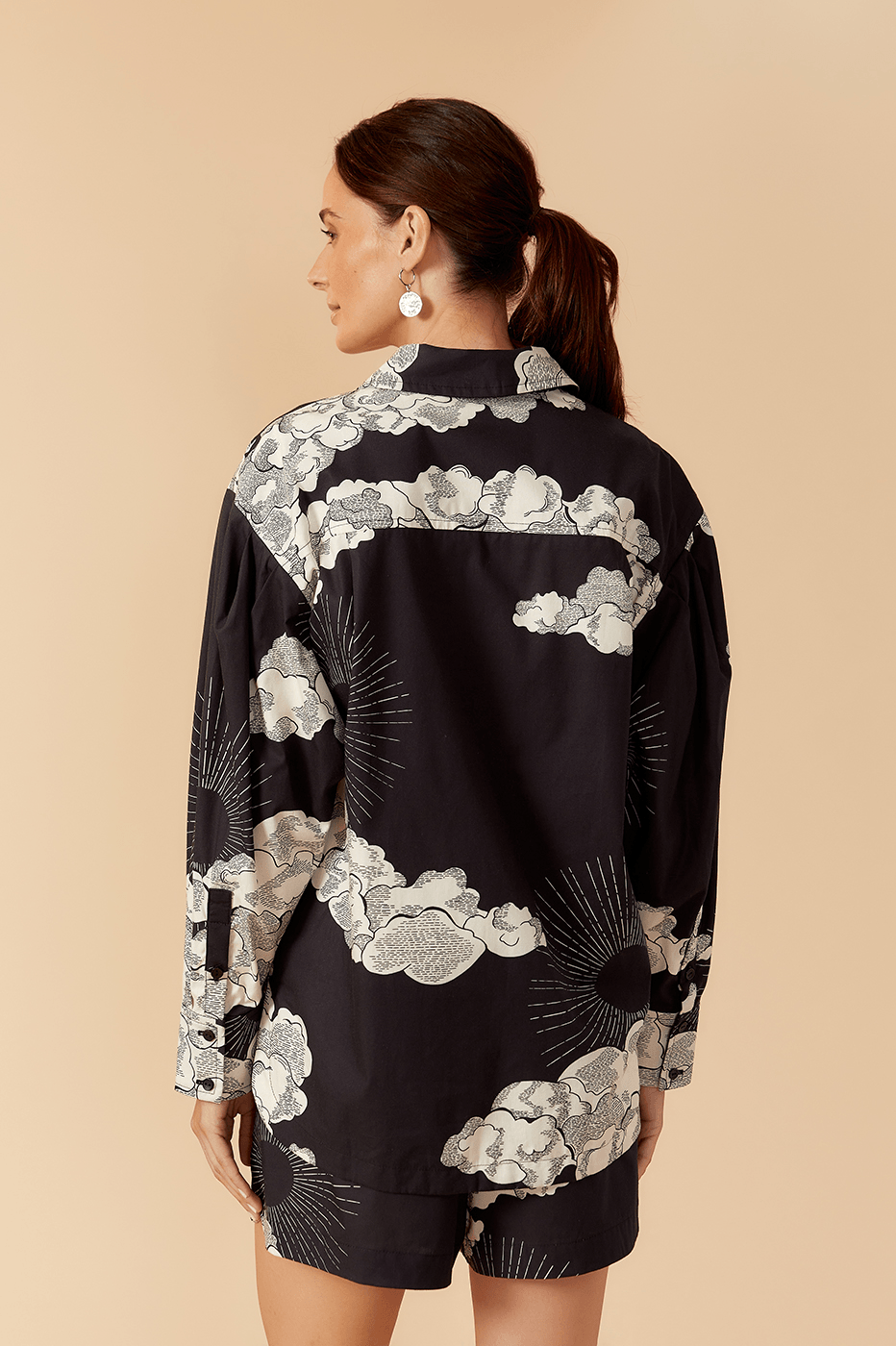 Tricoline Sky Print Shirt