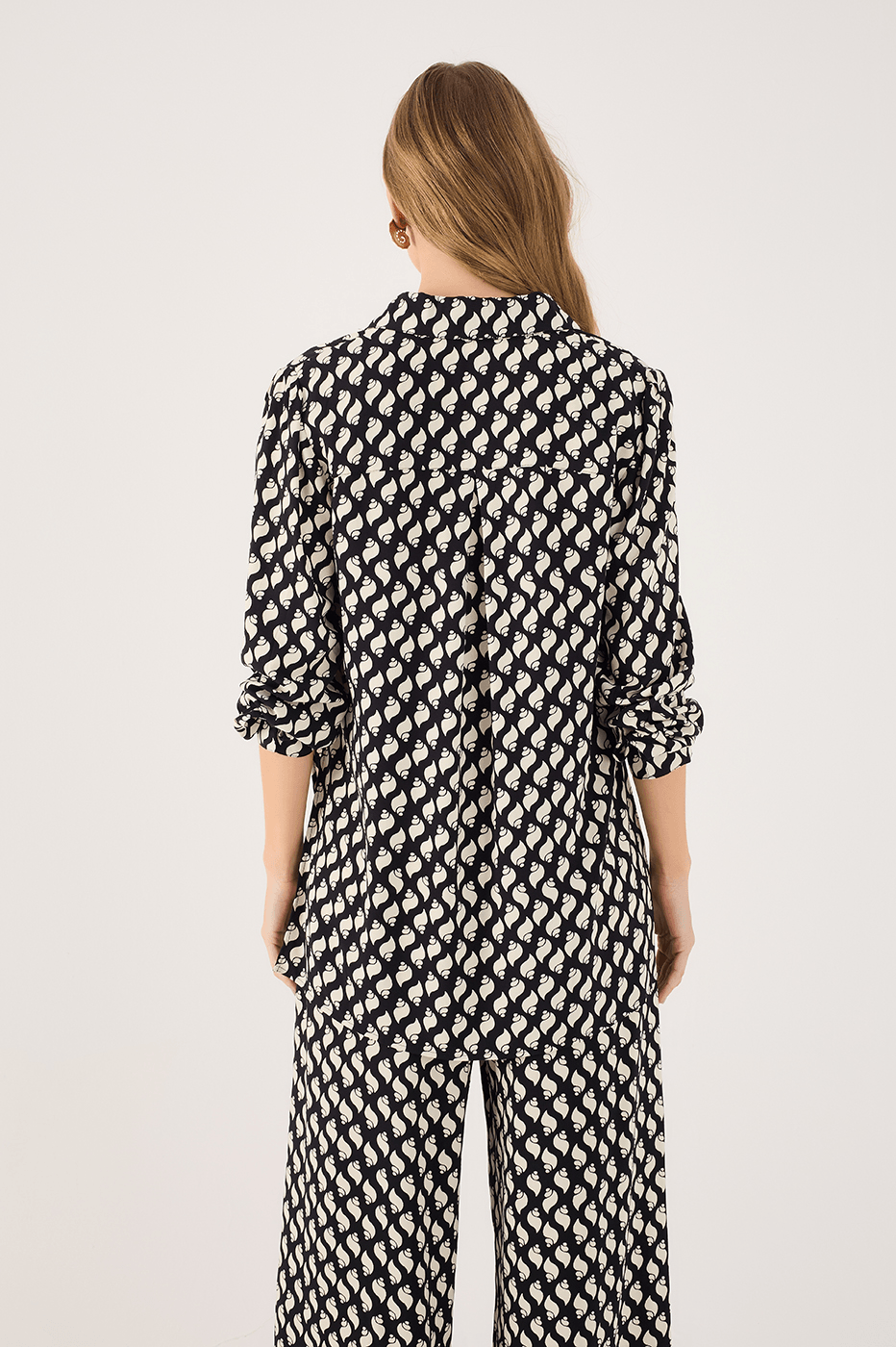 Crepe Litoranea Print Shirt