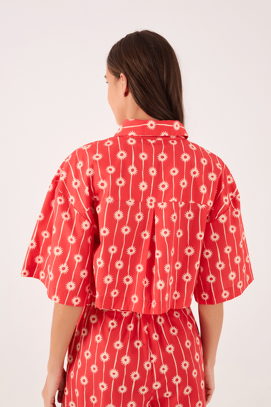 Bruma Print Cropped Shirt