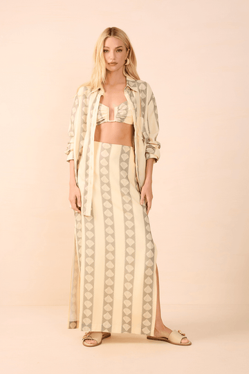 Linen Atins Print Shirt