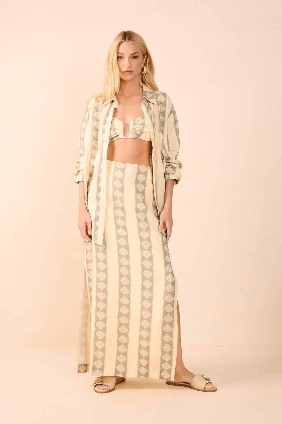 Linen Atins Print Shirt