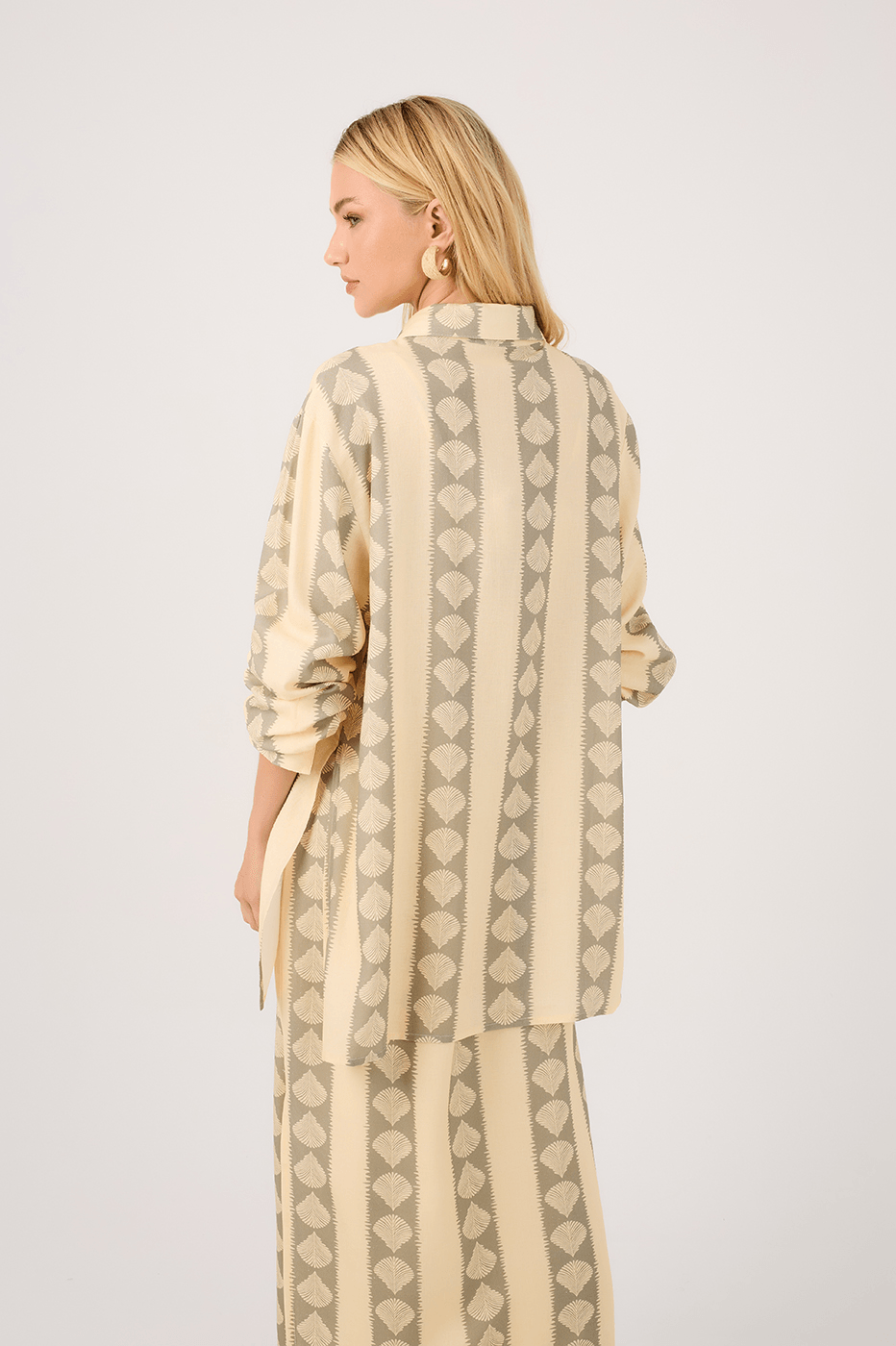 Linen Atins Print Shirt
