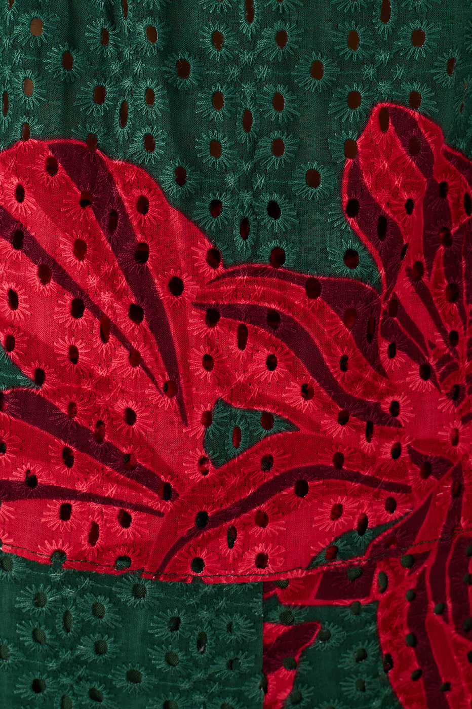 Botanico Print Eyelet Lace Blouse