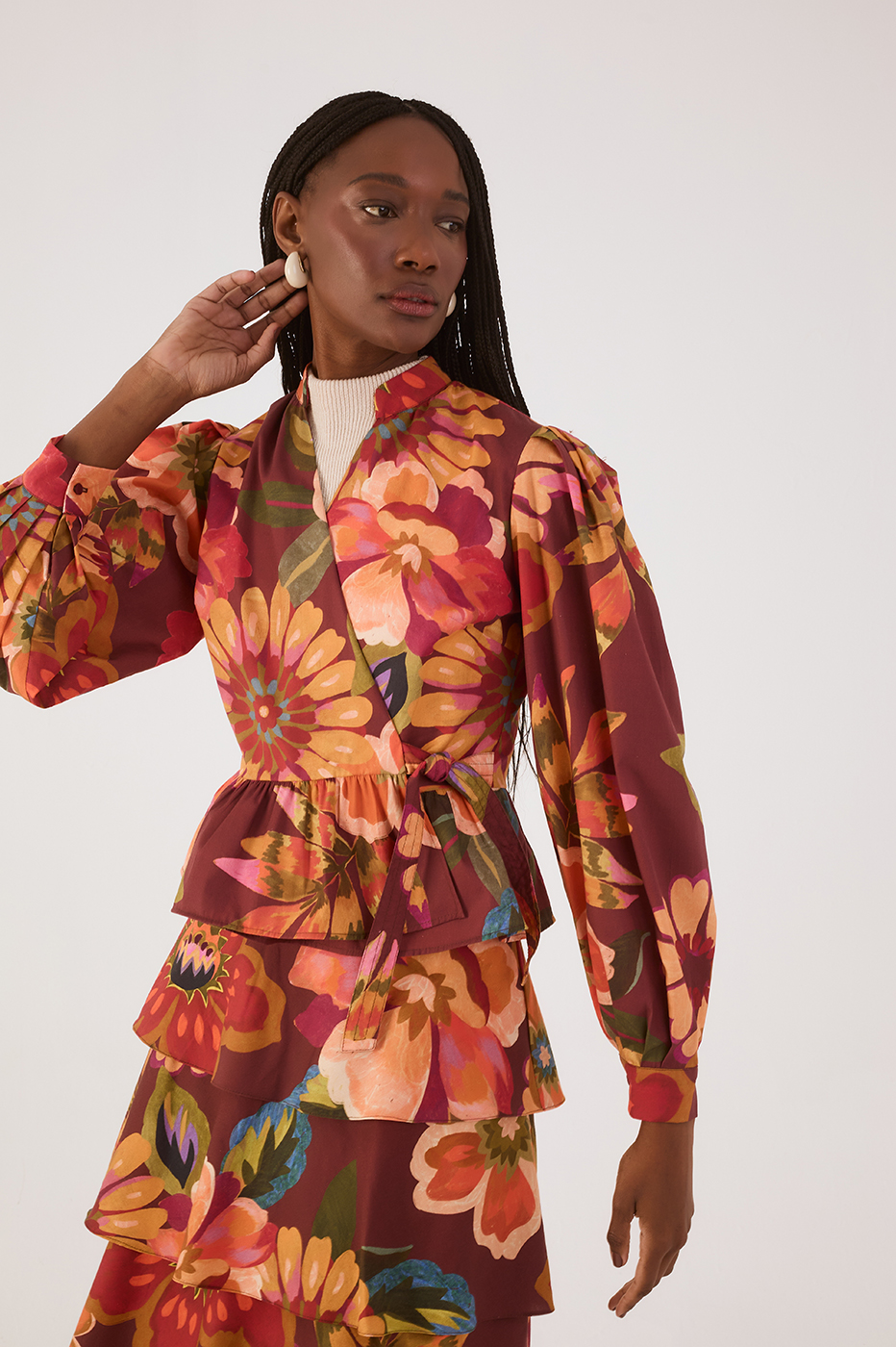 Garden Print Blouse