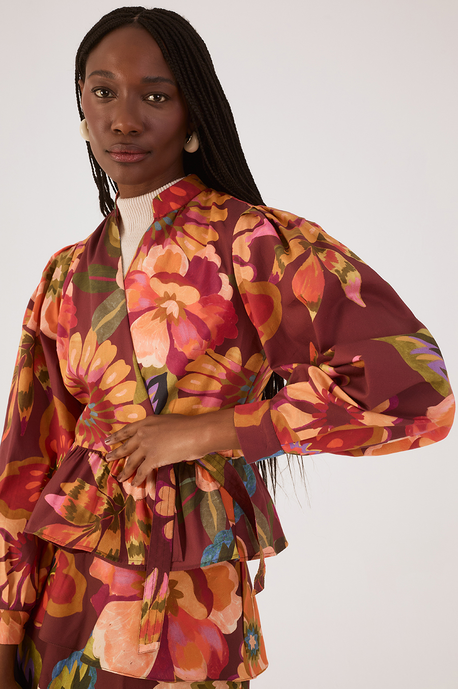 Garden Print Blouse