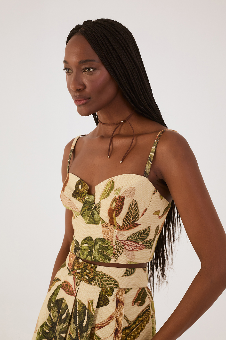 Tropikat Print Top