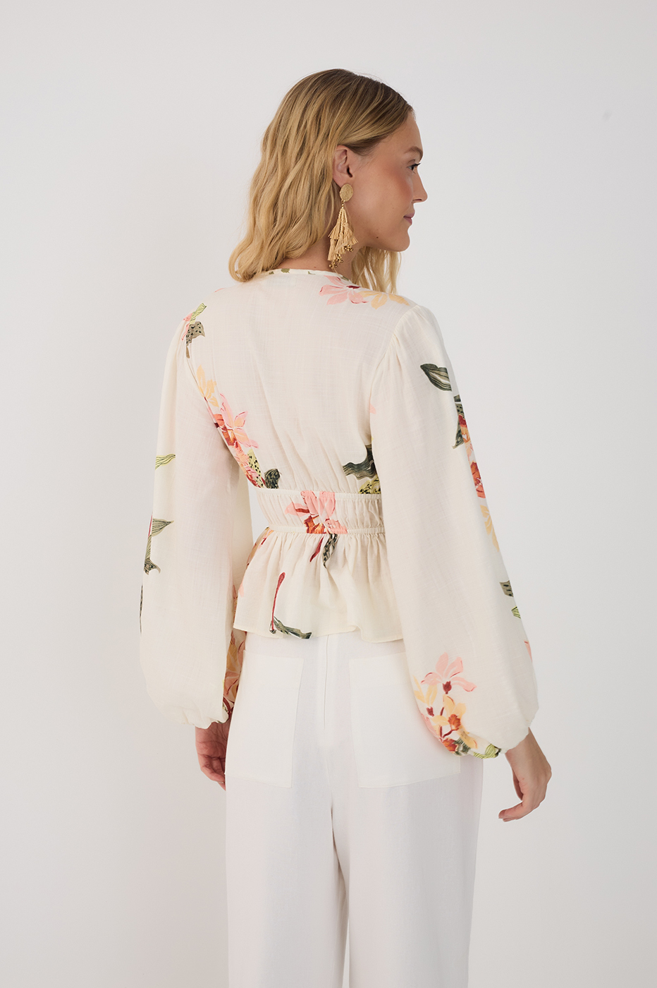 Off-White Verdejar Puff Sleeve Blouse