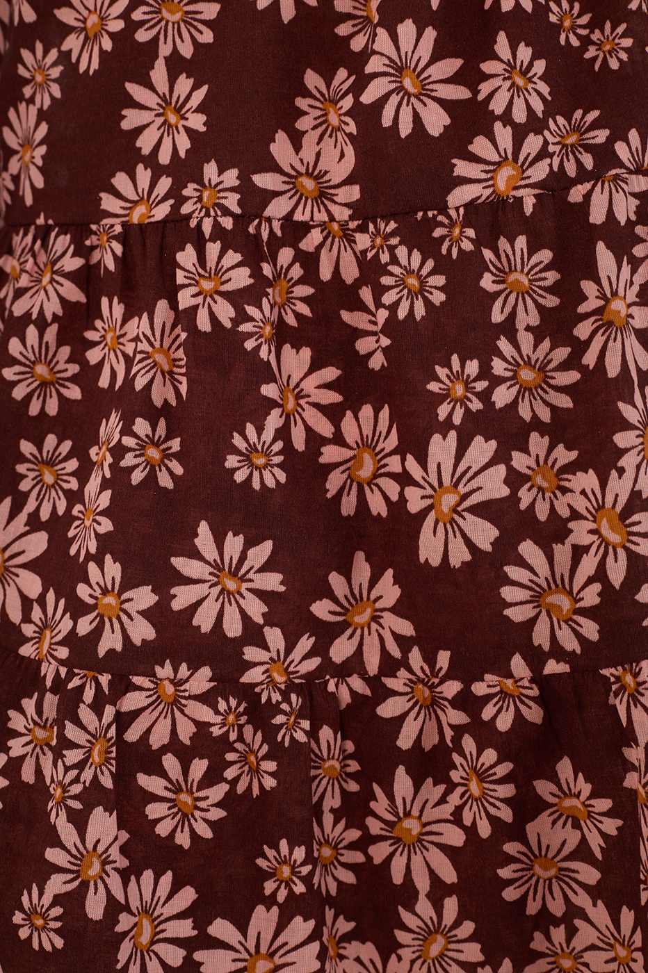 Cut Out Print Margaridas Rosa Top