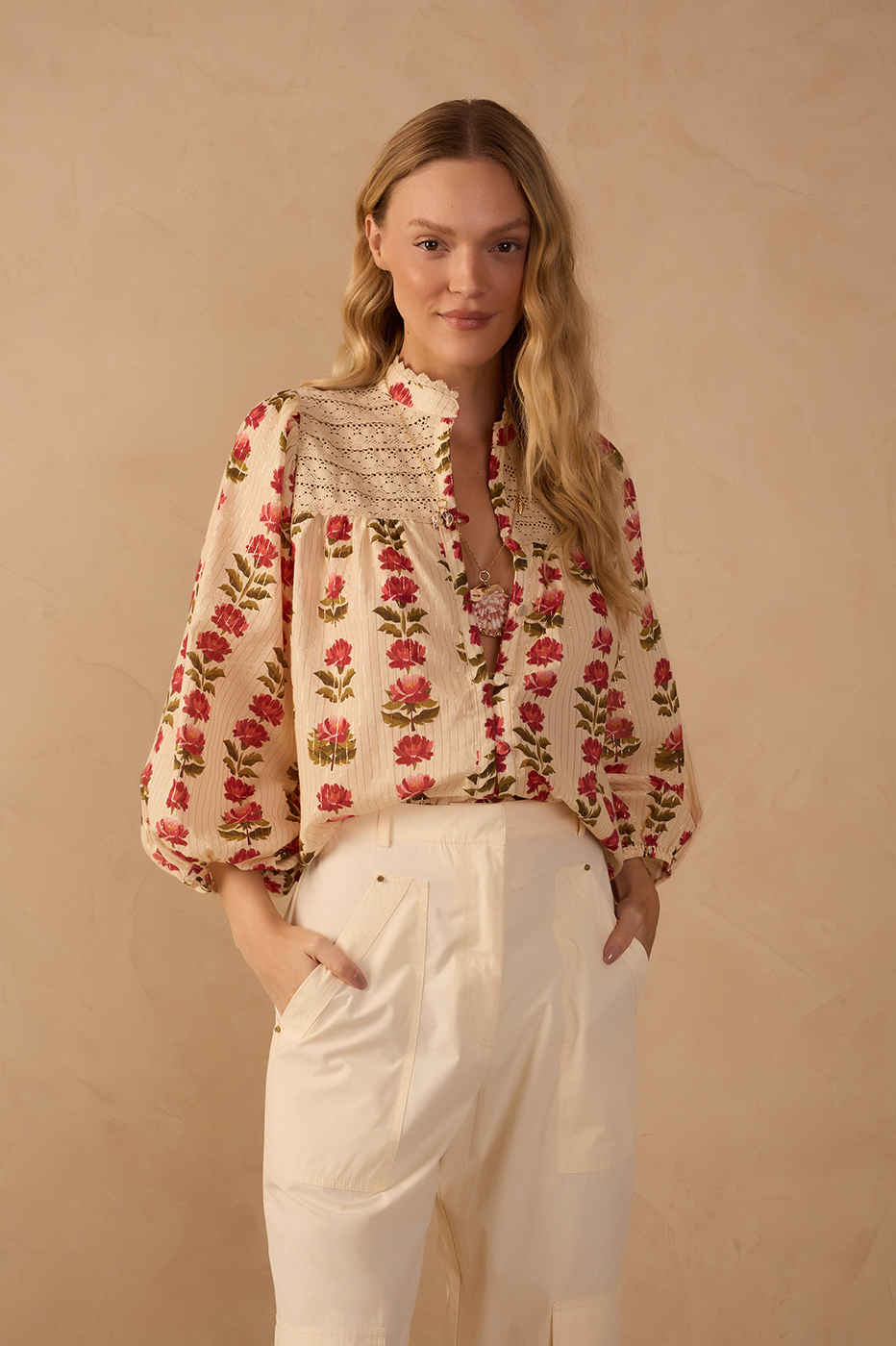 Lurex Cam¨¦lia Print Tunic