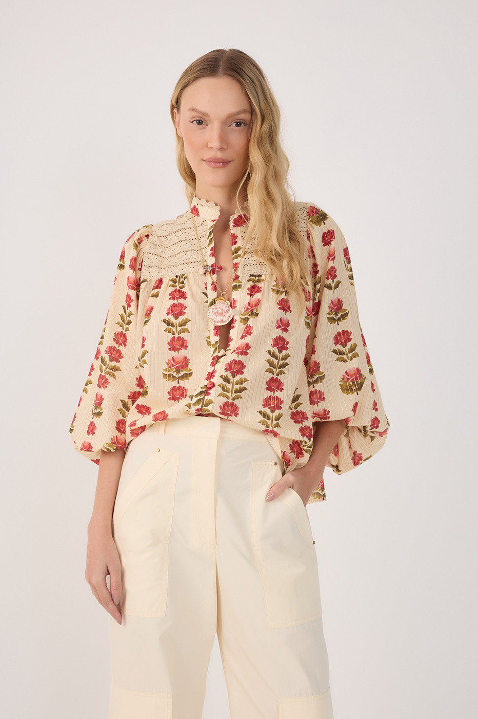 Lurex Cam¨¦lia Print Tunic