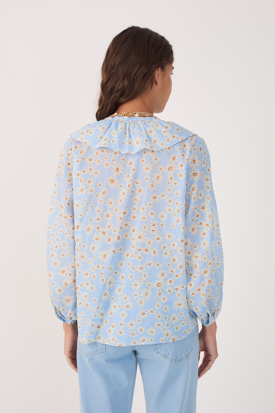Margaridas Azul Print Tunic