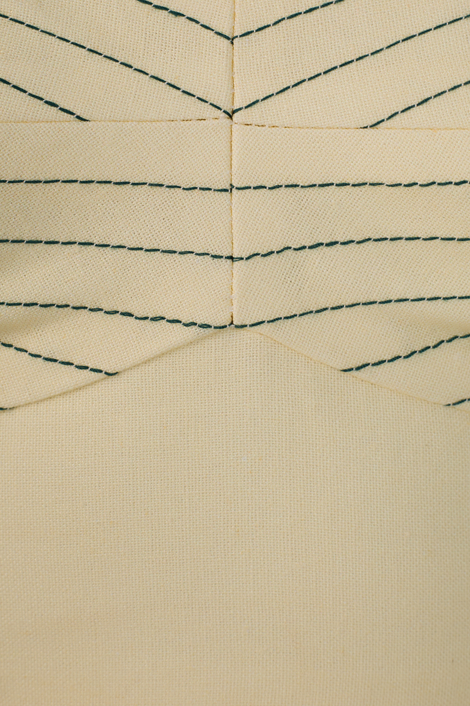 Off-White Tropicana Topstitching Linen Top
