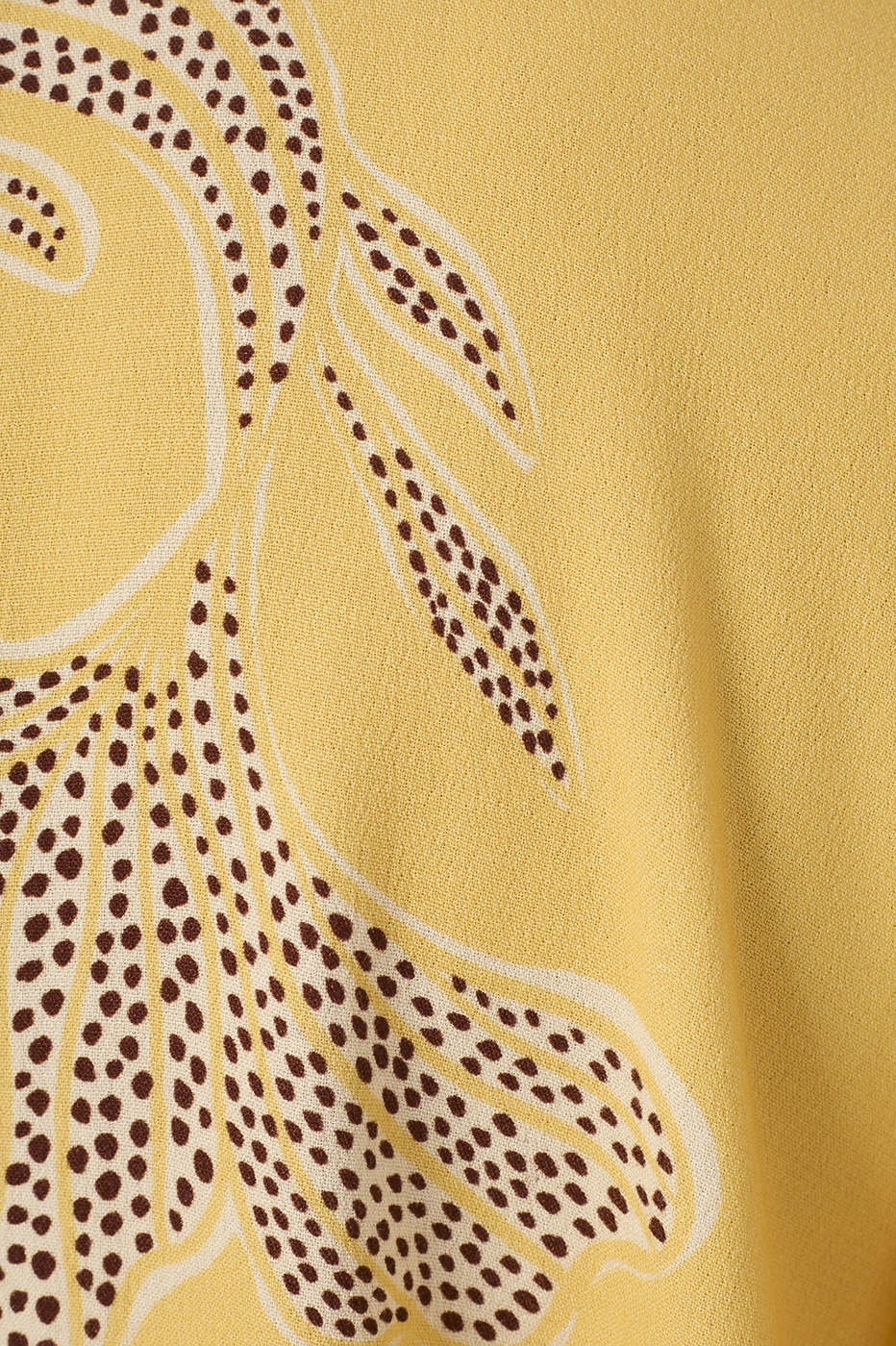 Yellow Laguna V Neck Draswtring Blouse