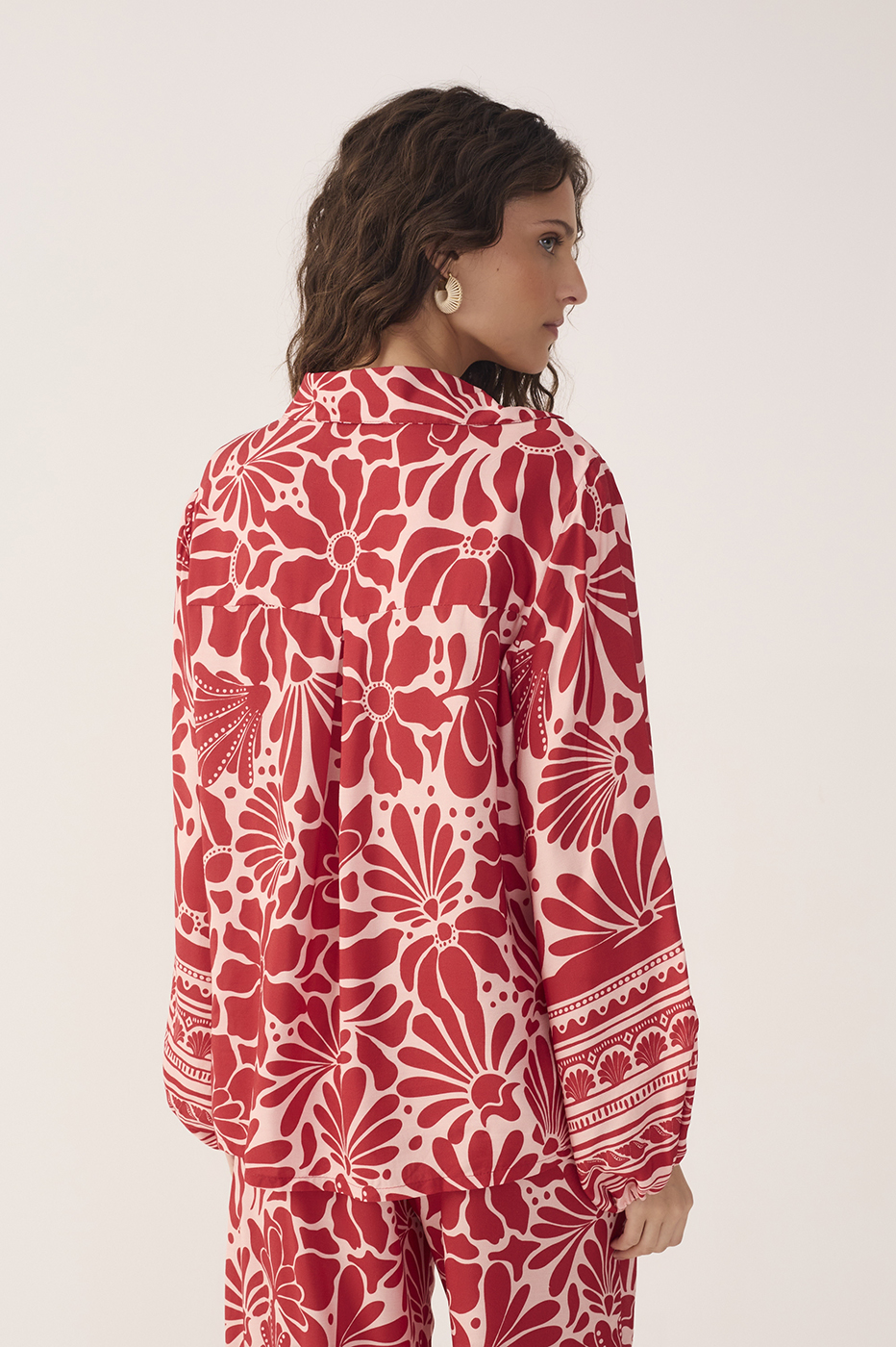 Flora Print Shirt Tunic
