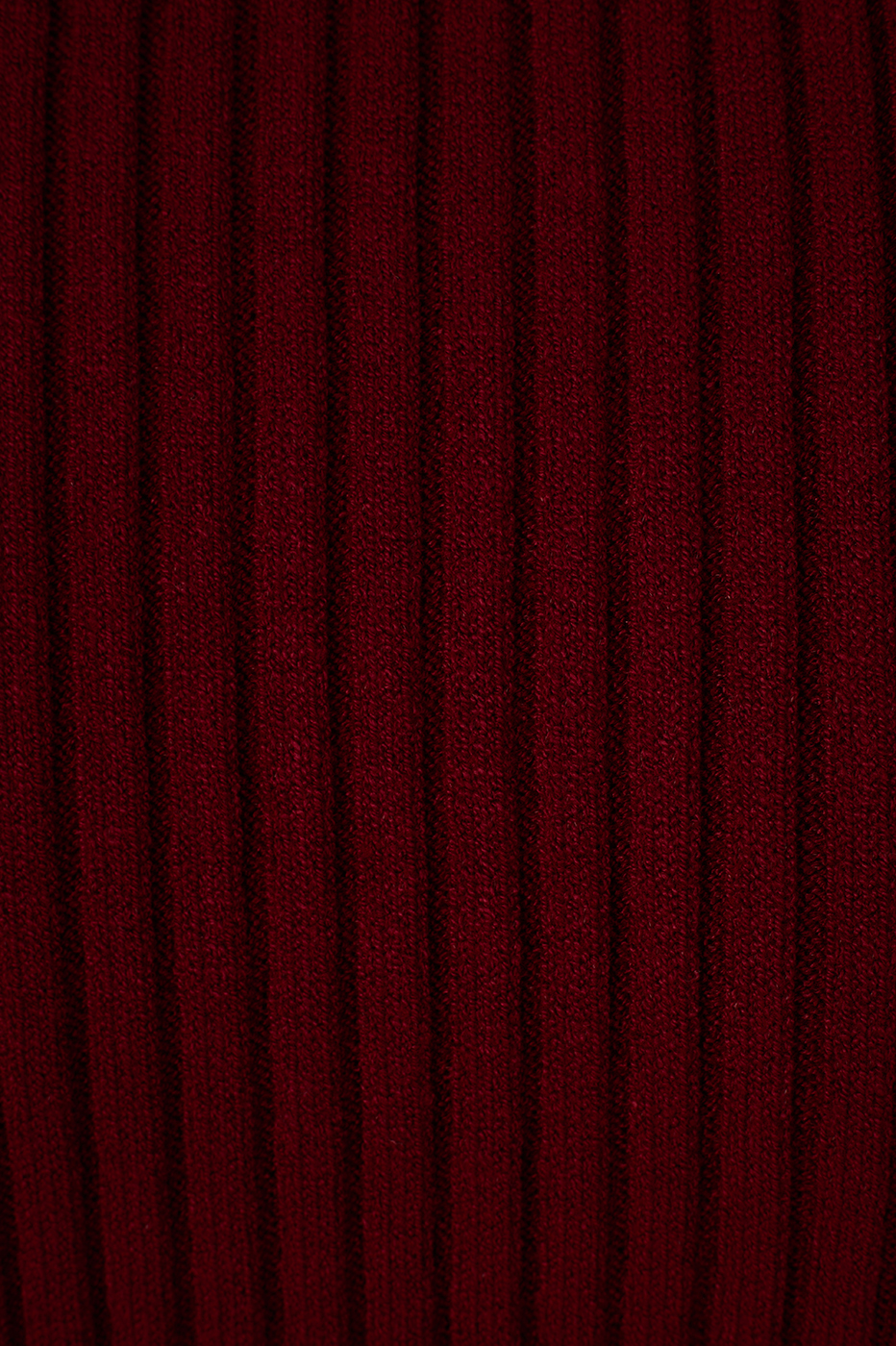 Wine Bossa Ribbed Sleeveless Turtleneck