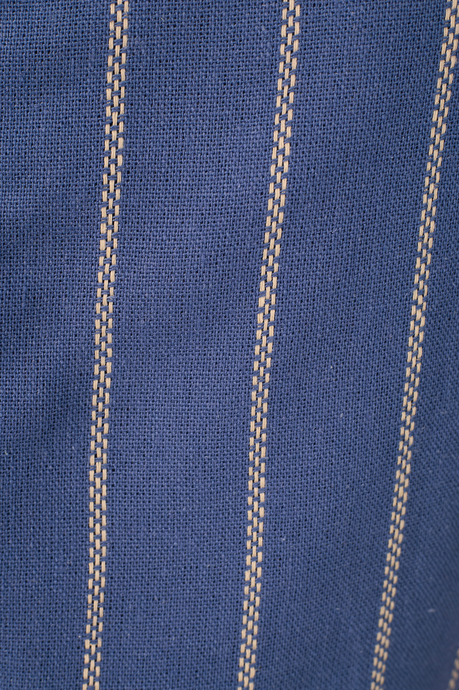 Blue  Buttoned Sleeveless Linen Blouse