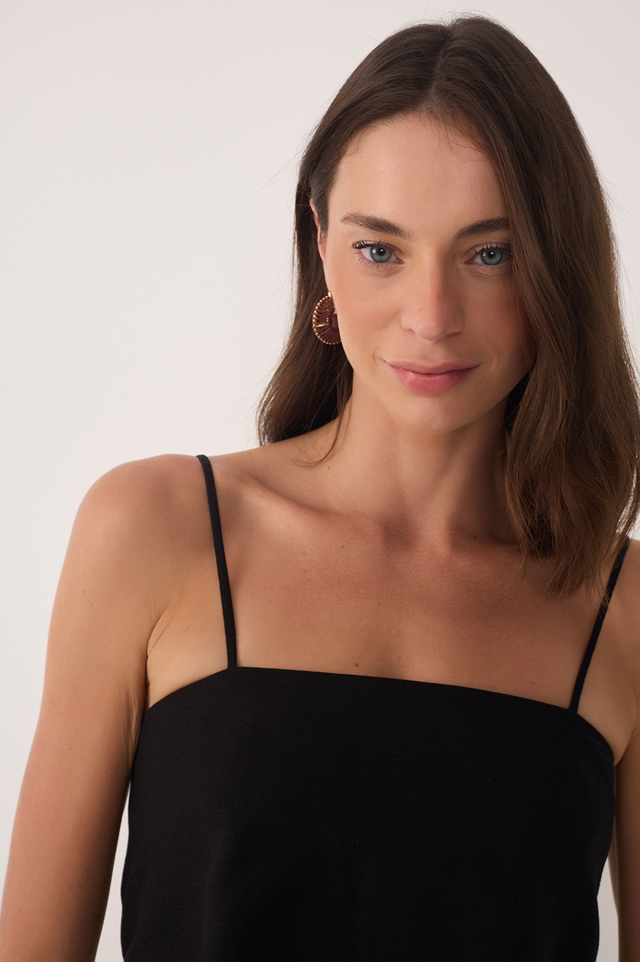 Linen Len?o Tie Top