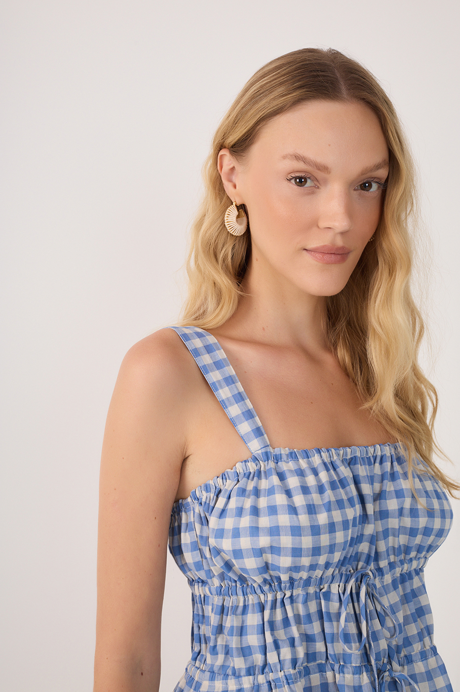 Cotton Gingham Top