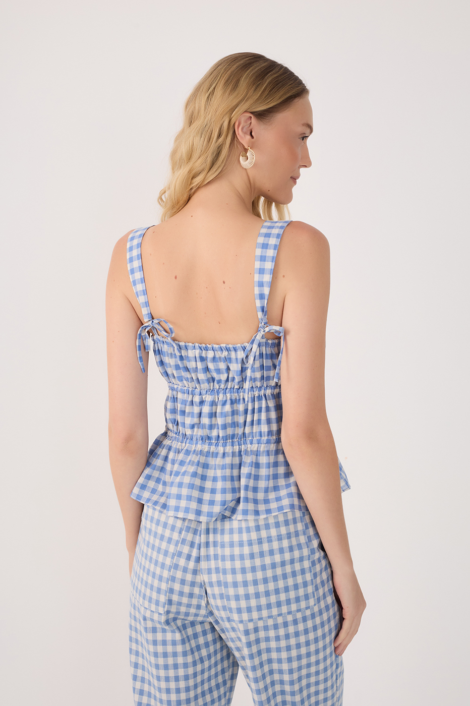 Cotton Gingham Top