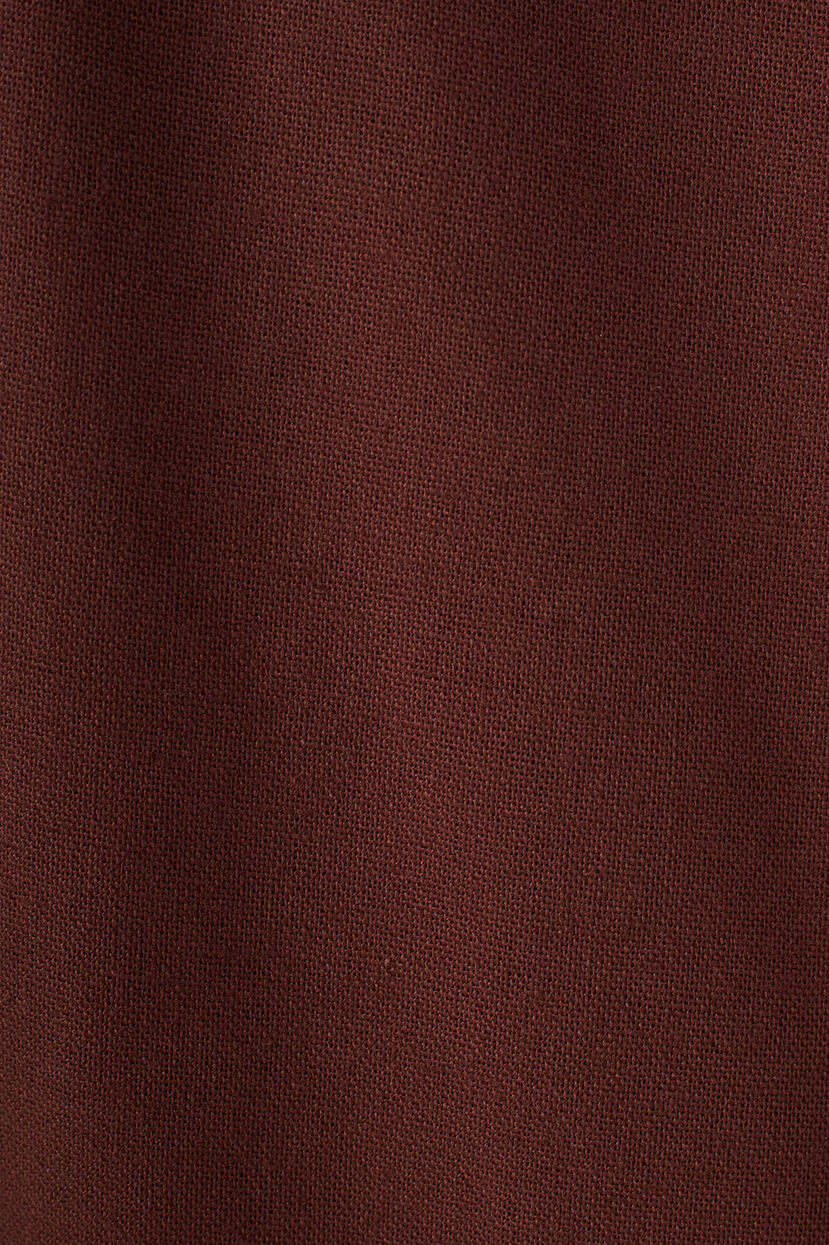 Brown Crew Neck Sleeveless Linen Blouse