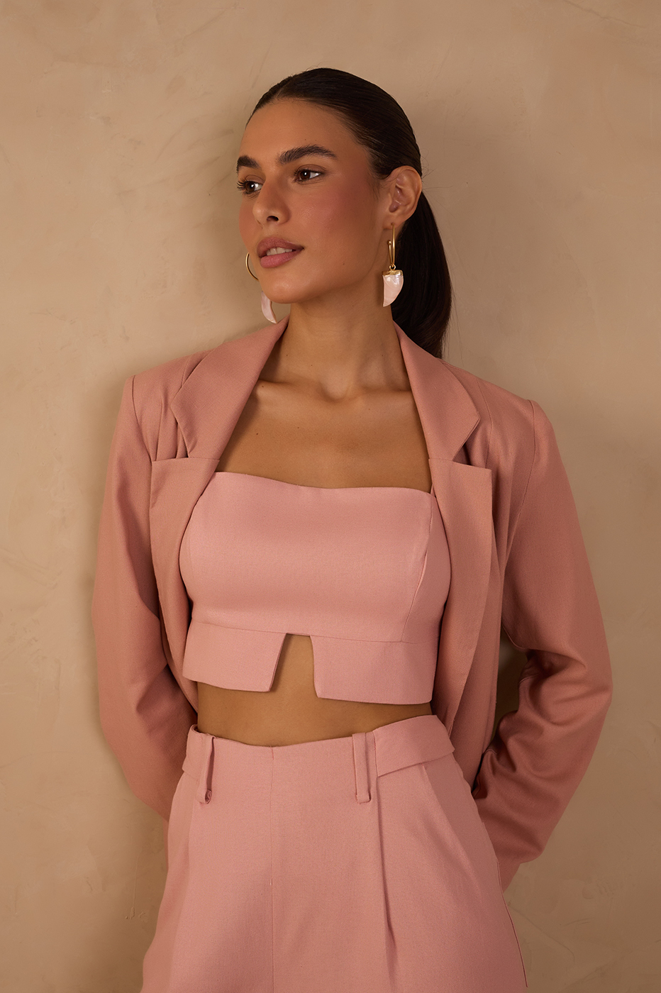 Pink Cut-Out Adjustable Straps Top