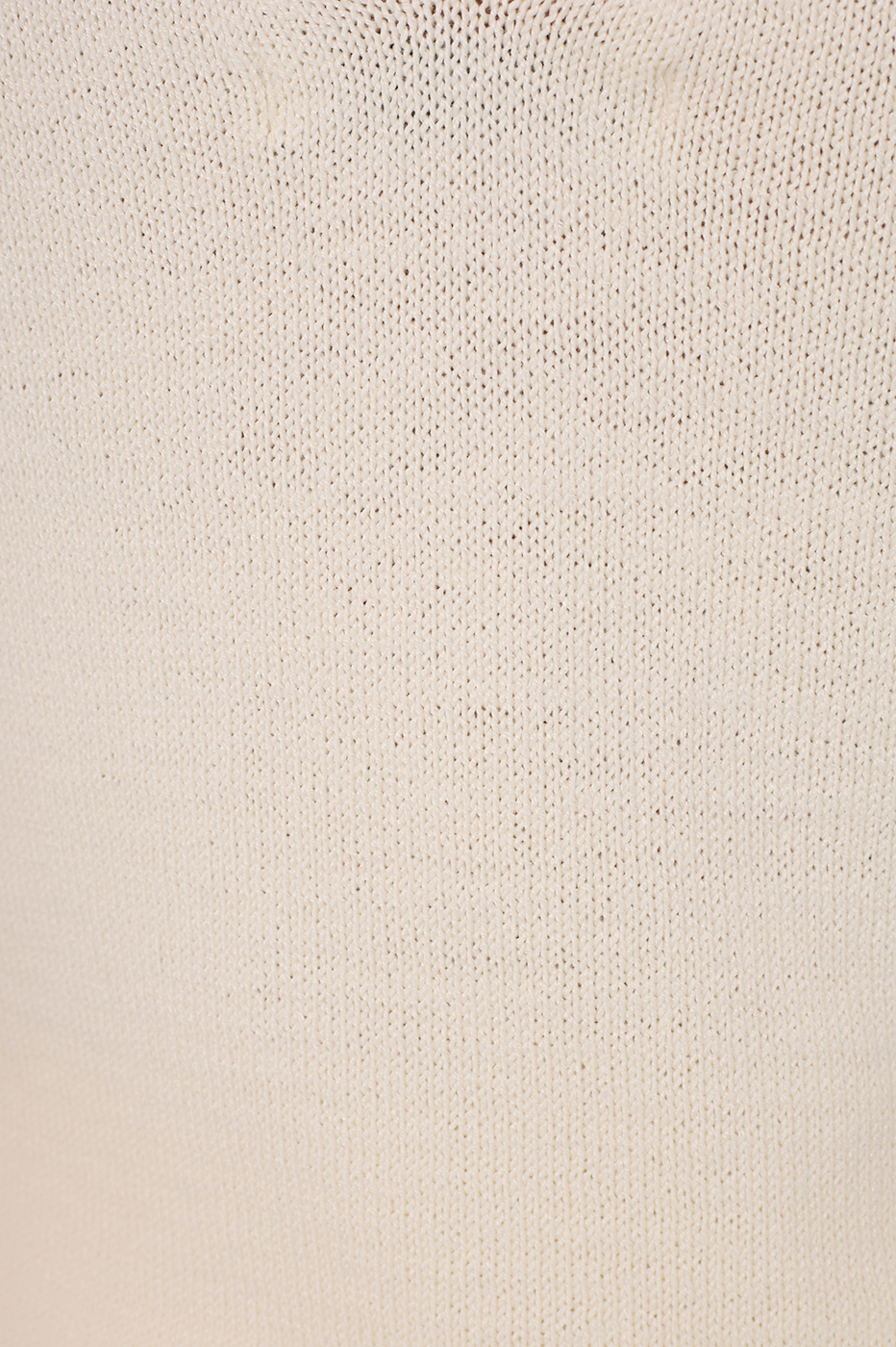 Beige Concha V Neck Sleeveless Tricot Tank Top