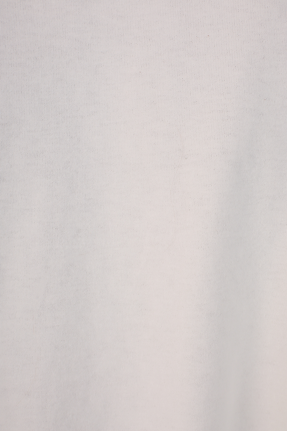 Off-White Crew Neck Short Sleeve Ruffled Blouse