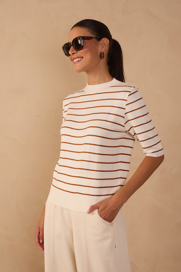 Knit Sleeve Short Top