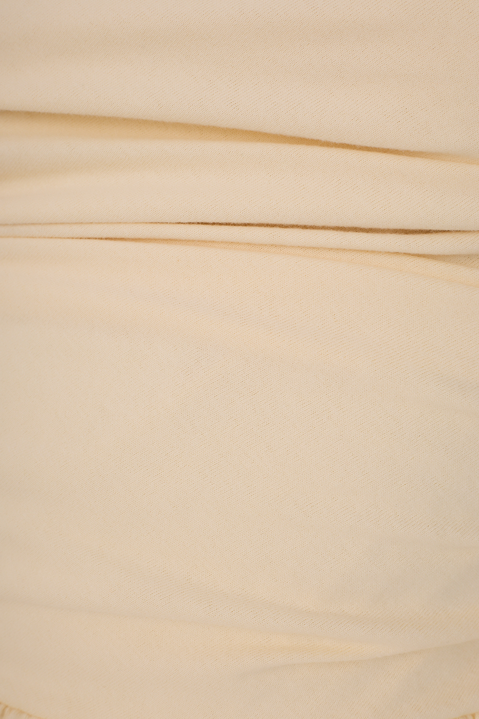 Beige Balloon Hem Blouse